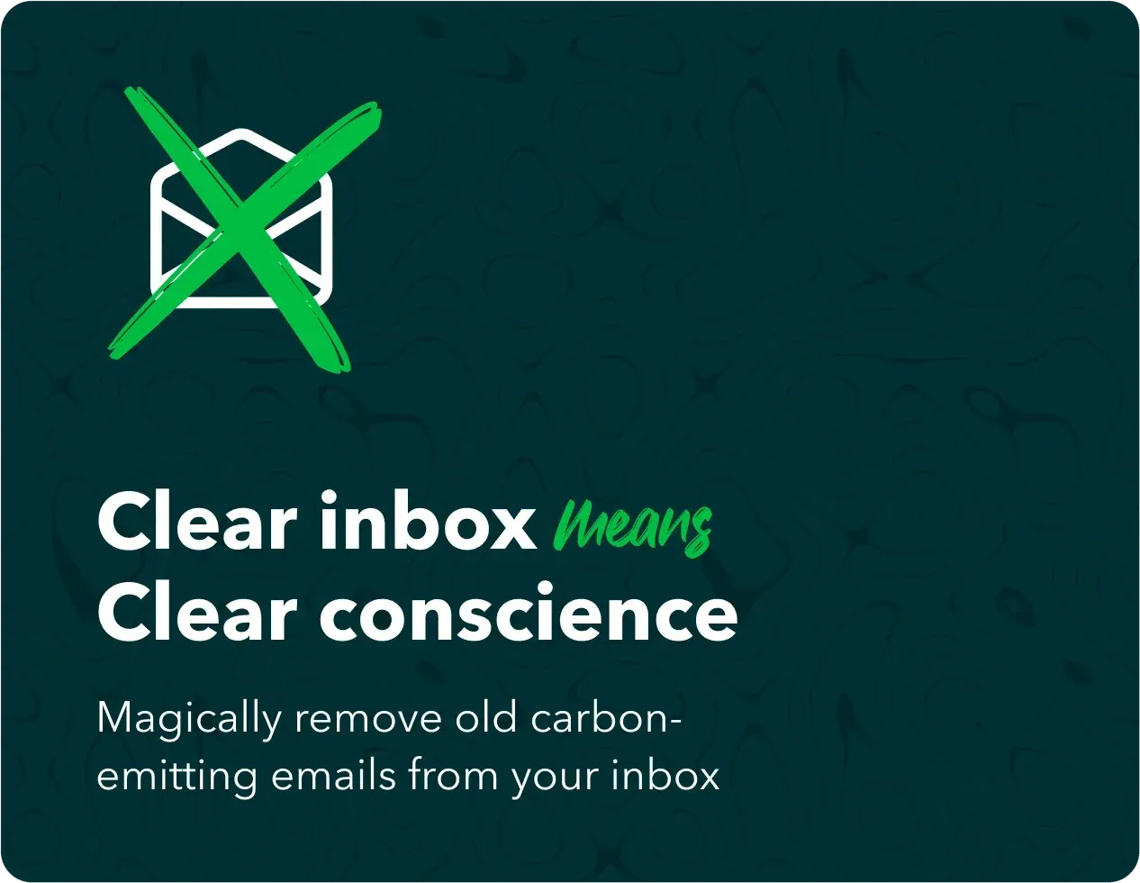 A social ad: Clear inbox means clear conscience
